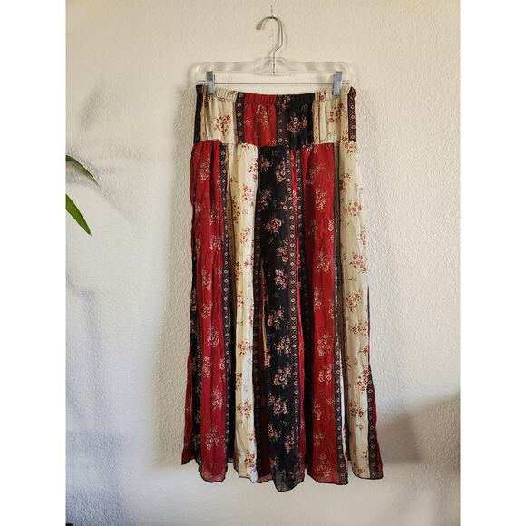 unknown Dresses & Skirts - Women's Pleated Hippie Lightweight Boho Maxi Skirt- M/L